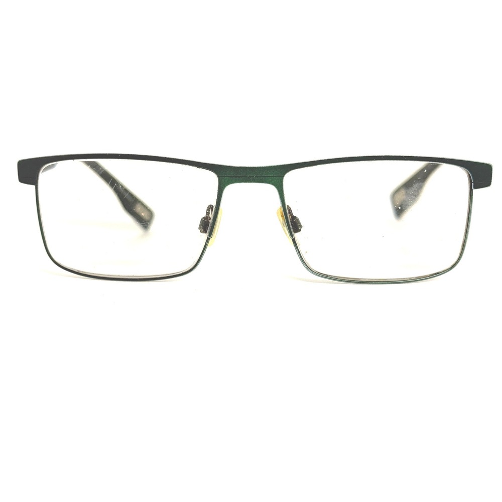 Evatik 9211 M216 Mens Eyeglasses Frames Black Green Rectangular 55-17-140